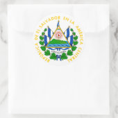 el salvador emblem ronde sticker (Tas)
