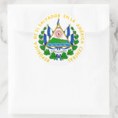 el salvador emblem ronde sticker (Tas)