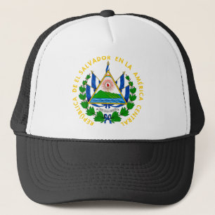 el salvador emblem trucker pet