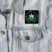 el salvador emblem vierkante button 5,1 cm (In situ)