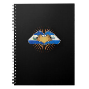 El Salvador en Nicaragua hart handen Notitieboek