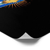 El Salvador en Nicaragua hart handen Poster (Hoek)