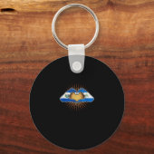 El Salvador en Nicaragua hart handen Sleutelhanger (Voorkant)