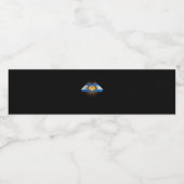 El Salvador en Nicaragua hart handen Waterfles Etiket (Enkel label)