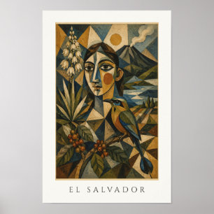 El Salvador Erfgoed Kunst Centraal-Amerika Reiz Poster