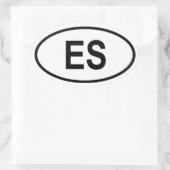 El Salvador "ES" Ovale Sticker (Tas)