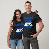 El Salvador Fans Vlag T-shirt (Unisex)