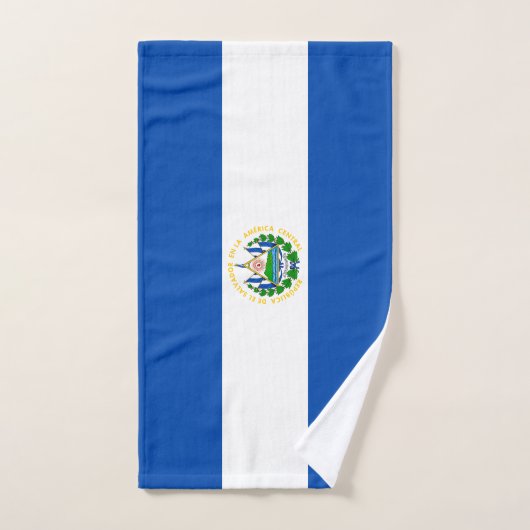 El Salvador Flag Bad Handdoek (Handdoek)