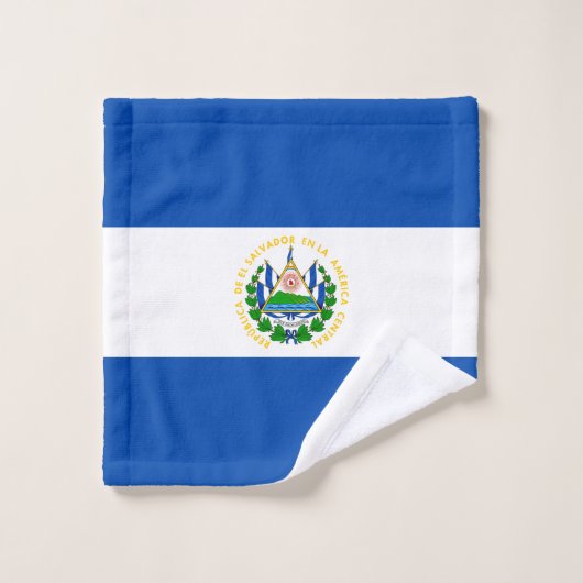 El Salvador Flag Bad Handdoek (Wasdoekje)