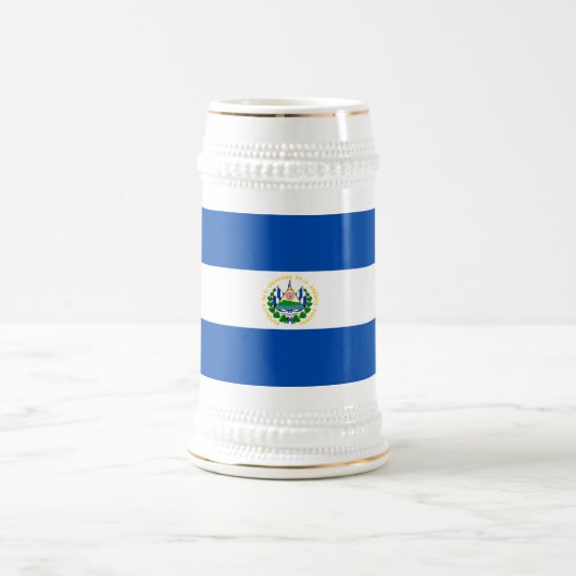 El Salvador Flag Bierpul (Center)