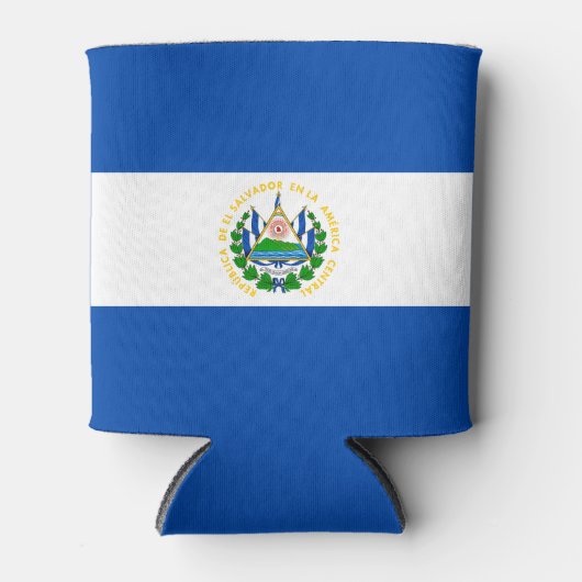 El Salvador Flag Blikjeskoeler (Voorkant)