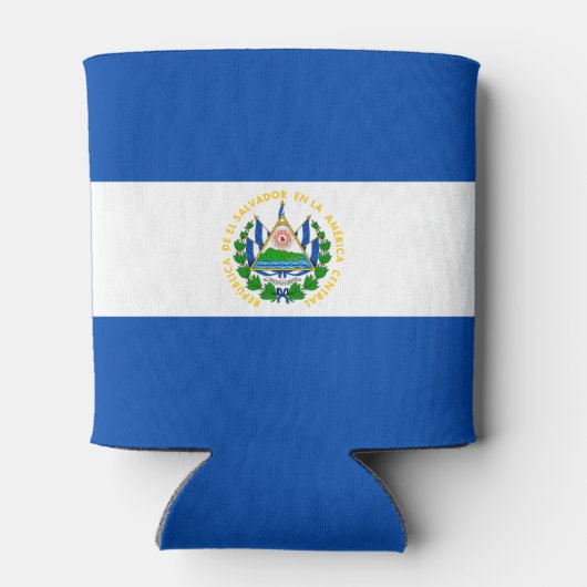 El Salvador Flag Blikjeskoeler (Achterkant)