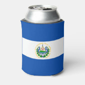 El Salvador Flag Blikjeskoeler (Blikje Achterkant)
