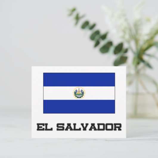 El Salvador Flag Briefkaart (Staand voorkant)