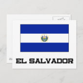 El Salvador Flag Briefkaart (Voorkant / Achterkant)