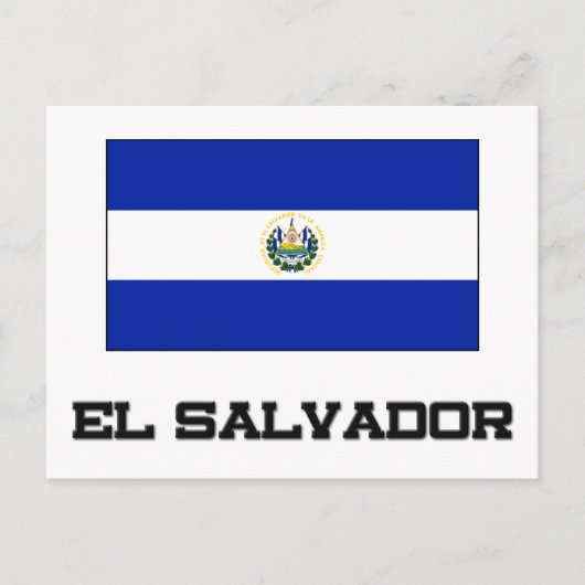 El Salvador Flag Briefkaart (Voorkant)