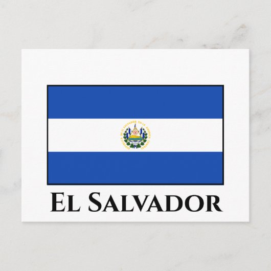 El Salvador Flag Briefkaart (Voorkant)