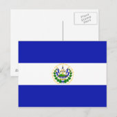 El Salvador Flag Briefkaart (Voorkant / Achterkant)