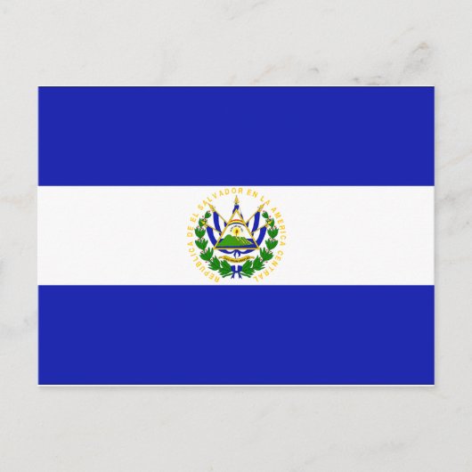 El Salvador Flag Briefkaart (Voorkant)