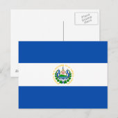 El Salvador Flag Briefkaart (Voorkant / Achterkant)