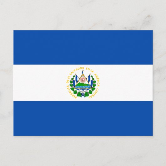 El Salvador Flag Briefkaart (Voorkant)