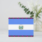 El Salvador Flag Briefkaart (Staand voorkant)