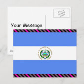 El Salvador Flag Briefkaart (Voorkant / Achterkant)