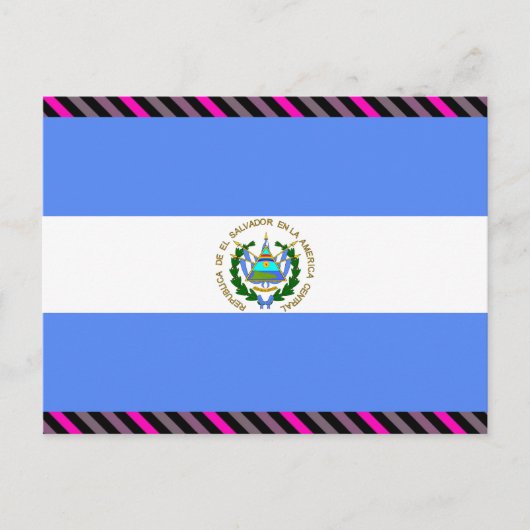 El Salvador Flag Briefkaart (Voorkant)