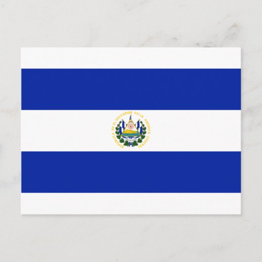 El Salvador Flag Briefkaart (Voorkant)