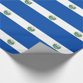 El Salvador Flag Cadeaupapier (Hoek)