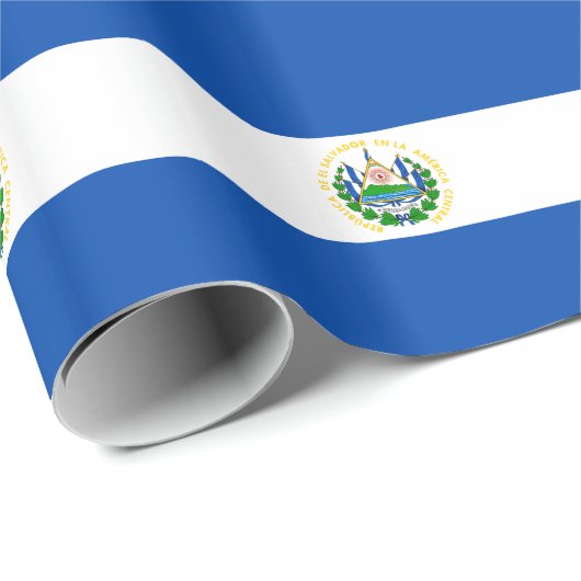 El Salvador Flag Cadeaupapier (Rol Hoek)