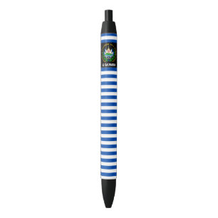 El Salvador Flag Cute Patriotic Zwarte Inkt Pen