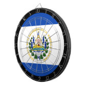 El Salvador Flag Dartboard en El Salvador-game Dartbord (Voorkant Rechts)