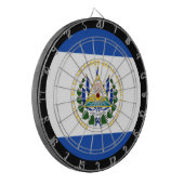 El Salvador Flag Dartboard en El Salvador-game Dartbord (Voorkant Links)