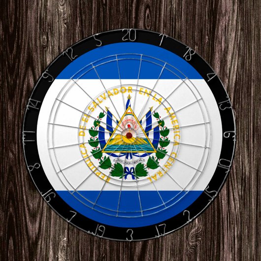 El Salvador Flag Dartboard en El Salvador-game Dartbord