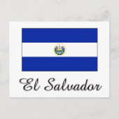 El Salvador Flag Design Briefkaart (Voorkant)