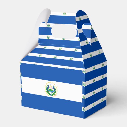 El Salvador flag Favor Box Bedankdoosjes (Achterkant)