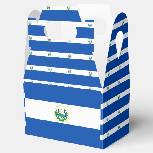 El Salvador flag Favor Box Bedankdoosjes (Geopend)
