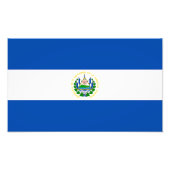 El Salvador Flag Foto Afdruk (Voorkant)