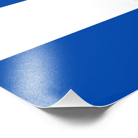 El Salvador Flag Foto Afdruk (Hoek)