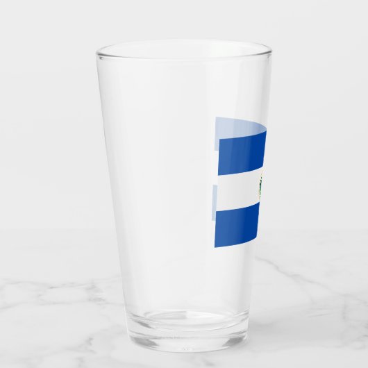 El Salvador Flag Glas (Rechts)
