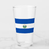 El Salvador Flag Glas (Voorkant)