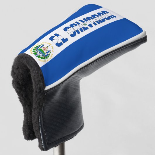 El Salvador Flag Gorheerlijk Patriotic Golfheadcover (3/4 voorkant)