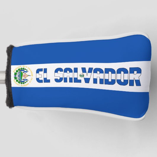El Salvador Flag Gorheerlijk Patriotic Golfheadcover (Voorkant)