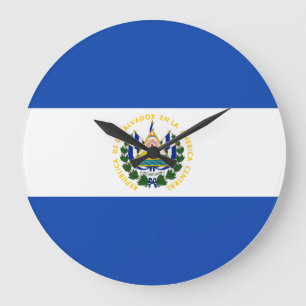 El Salvador Flag Grote Klok