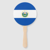 El Salvador Flag Handwaaier (Voorkant)