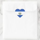 El Salvador Flag Hart Sticker (Tas)
