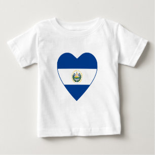El Salvador Flag Hart T-shirt