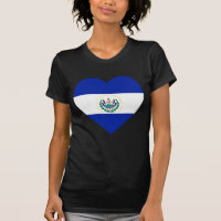 El Salvador Flag Heart
