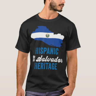 El Salvador Flag Hispanic Heritage Month El Salvad T-shirt